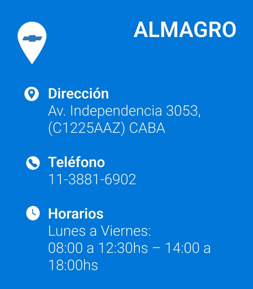 Ubicación Almagro, teléfonos y horarios