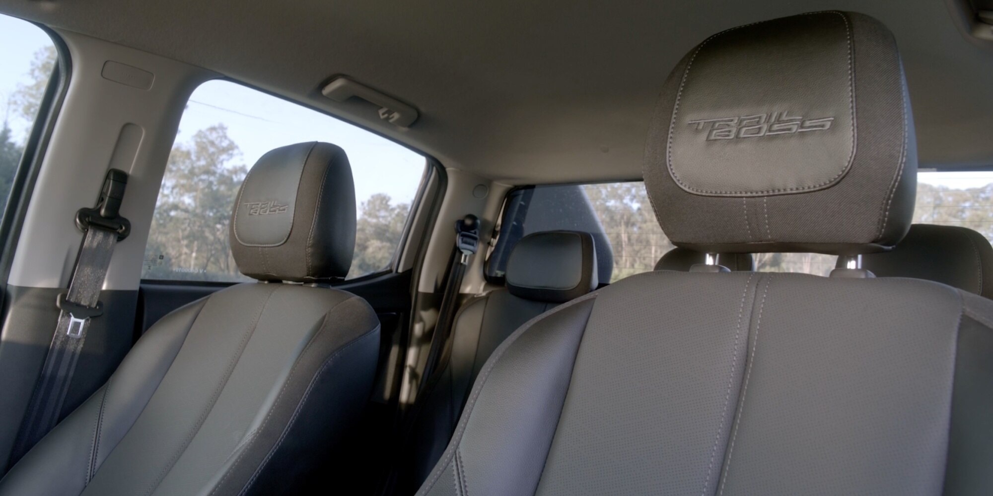 Vista de los asientos de la Chevrolet S10 Trail Boss